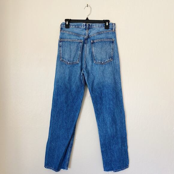 AGOLDE 90's High Rise Loose Fit Straight Leg Ripped Jeans Size 26 - Picture 6 of 9